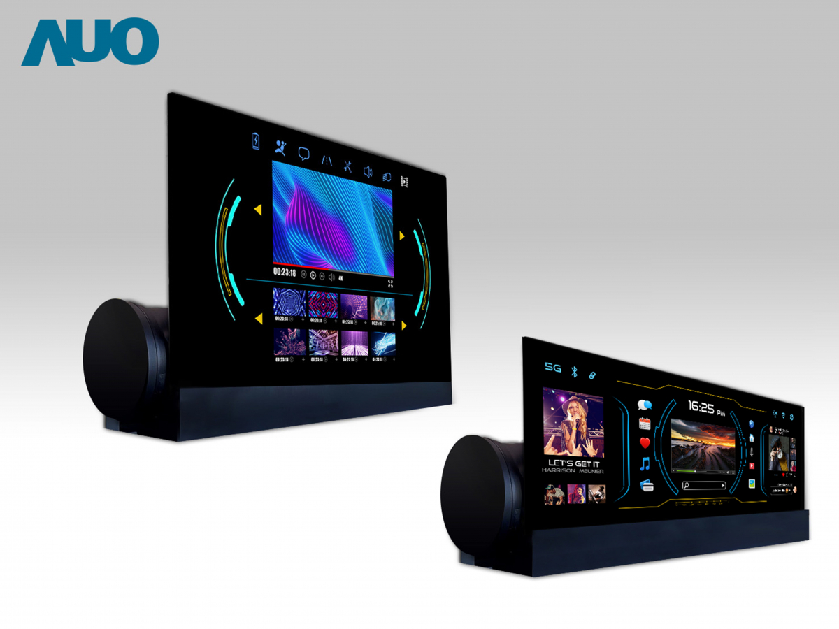 友達14.6吋可捲式Micro LED面板，導入車內資訊、影音娛樂及駕駛安全系統，翻轉智慧移動場域