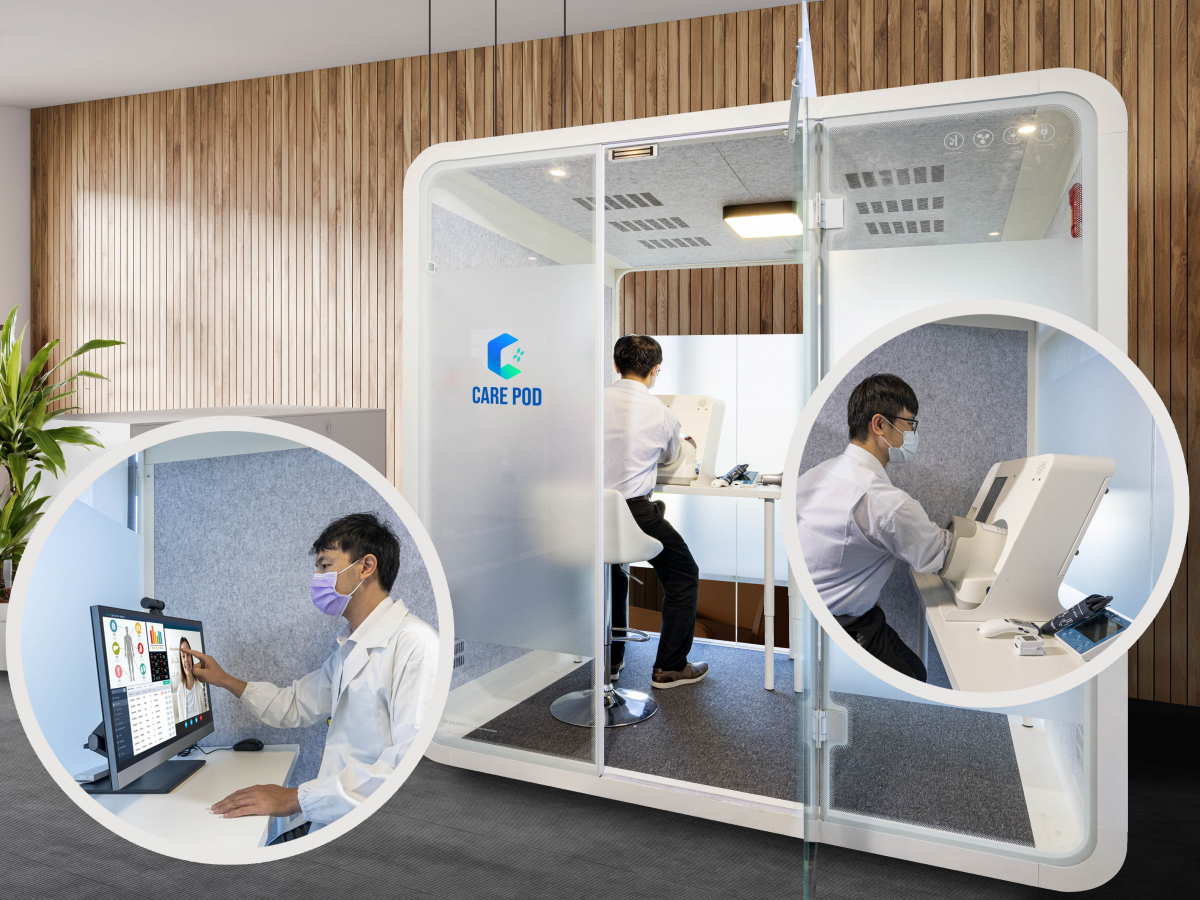 达擎于医疗科技展中展出＂远距诊疗舱＂，以因应医疗数字化及社会高龄化趋势下、复诊及慢性病患等族群对于远距看诊需求逐渐升高所推出的创新整合方案。多功能合一、高隐私性的远距诊疗舱可根据病患端与医师端的不同需求，提供弹性化及客制化功能，节省医生和病患的精力及时间