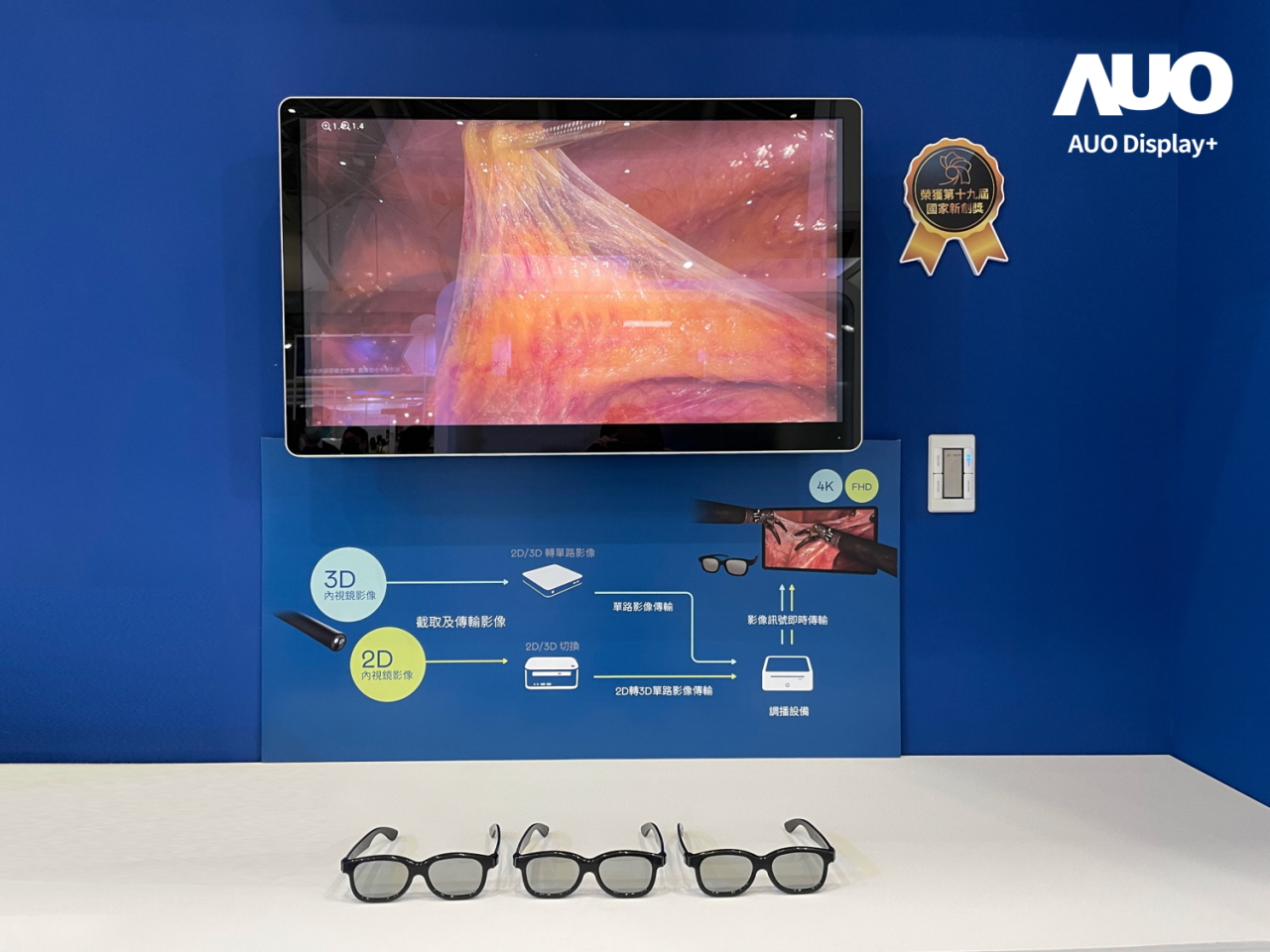 達擎寬視角3D醫療顯示器，協助醫護團隊成員於手術進行時，皆能看到一致性的3D影像，提高溝通效率，使手術更精準、快速完成達擎寬視角3D醫療顯示器，協助醫護團隊成員於手術進行時，皆能看到一致性的3D影像，提高溝通效率，使手術更精準、快速完成